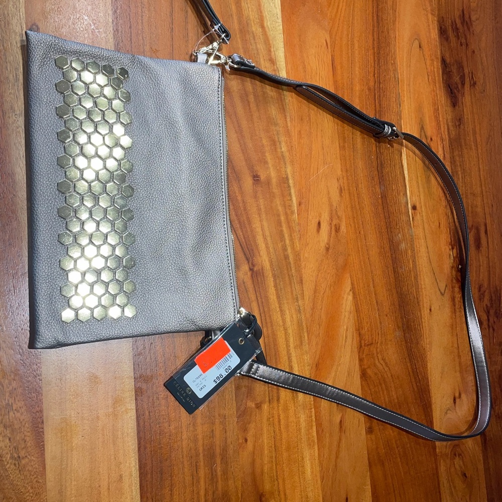 Celine Dion Metallic Clutch Bag